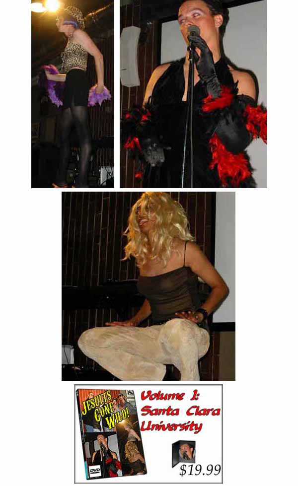 Photographs and advertisements for the Jesuit drag show